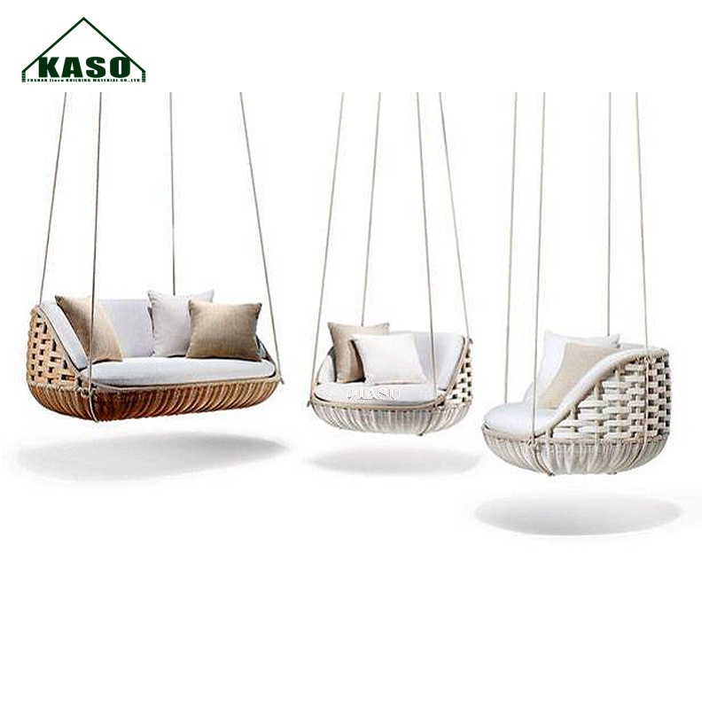 Popular Design Patio Canada Convertible Porch Canopy Outdoor New Style Lounge Swing Set On Sale Hotel Wicker Sun Bed