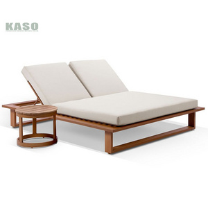 Garden Sun Bed Lounger Chair Swimming Pool Side Ledge Outdoor Chairs Wood Aluminium Wicker Villa Lounge Pool Sun Lounger