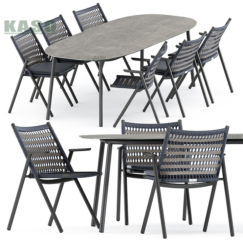 Outdoor Club Round Dining Tables Marble Dining Table Garden Furniture Outdoor Dining Table