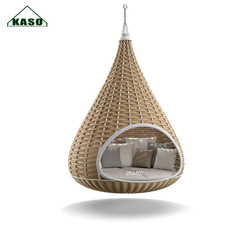 Outdoor Hammock Chair Patio Swings Rattan Swing Daybeds Large Round Bed Bird Nest Hanging Daybed