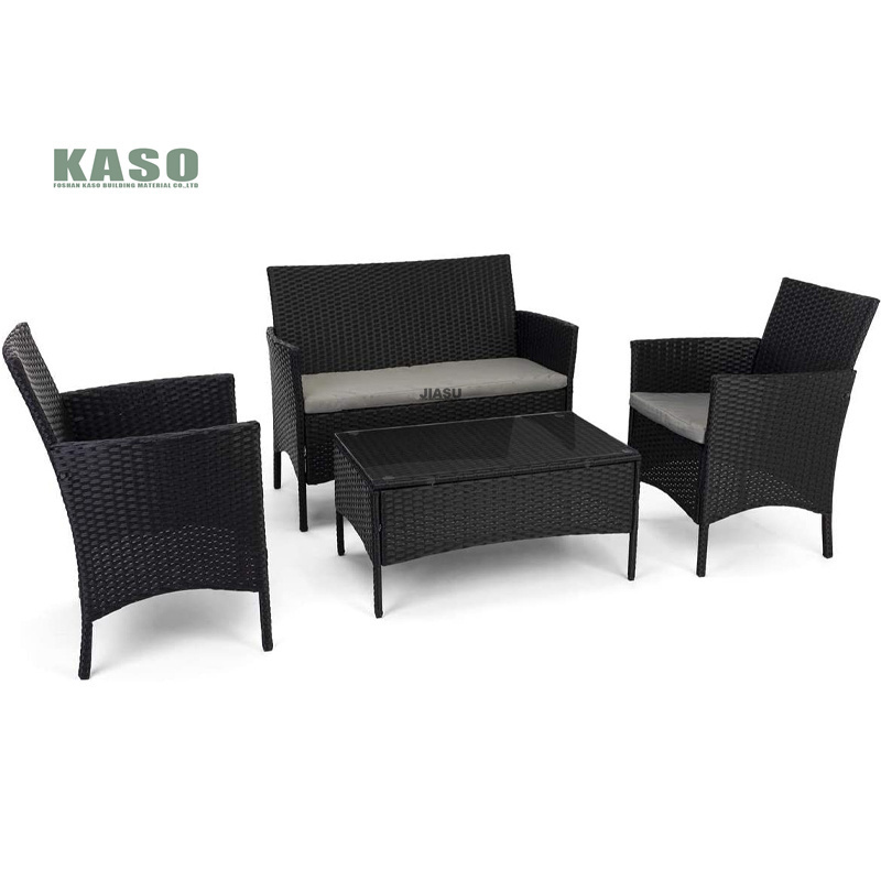 Outdoor Furniture Modern Metal Rocking Chair And Table Set Balcony Set With Cushion