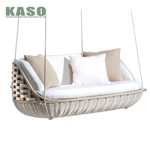 Round Daybed Rattan Sunbed Patio Cushion Outdoor Furniture Chairs Day White Lounch Weatherproof Wicker Sun Bed