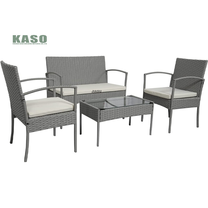 Outdoor Furniture Modern Metal Rocking Chair And Table Set Balcony Set With Cushion