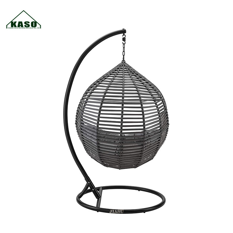 In Stock Egg Garden Hanging Wicker Outdoor Leisure Hammock Furniture Single Poly Vietnam Rattan Patio Swing Chair