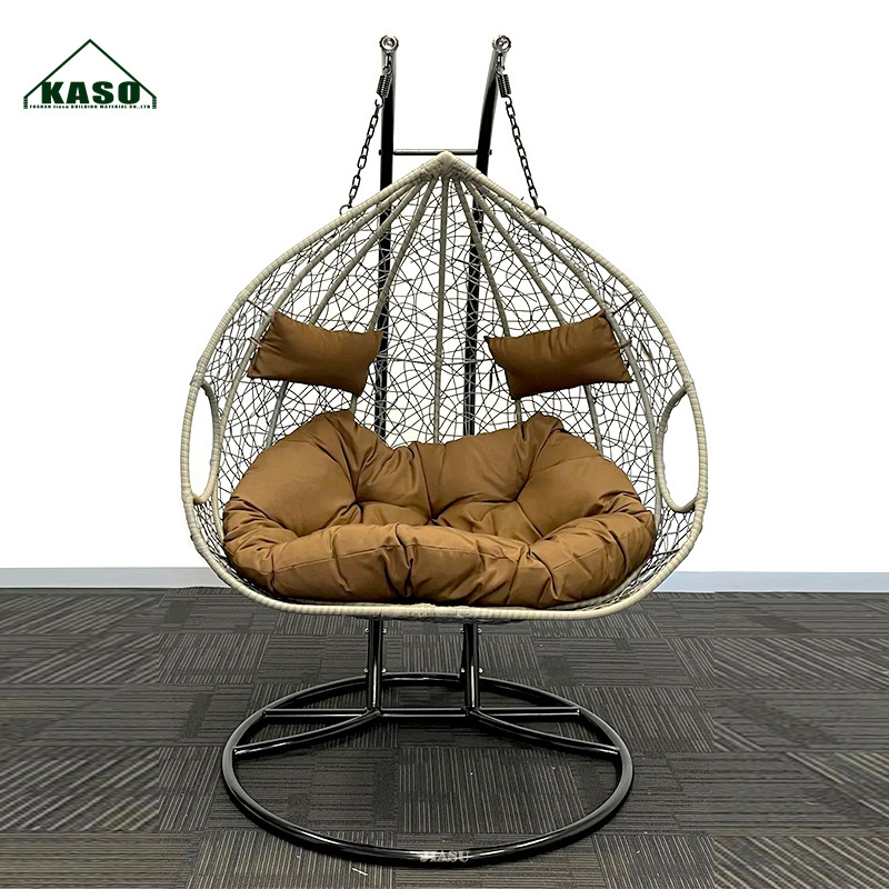 Popular Design Rocking Rattan Outdoor Leisure Hammock Garden Set Manufacturer For Patio Swing Chair