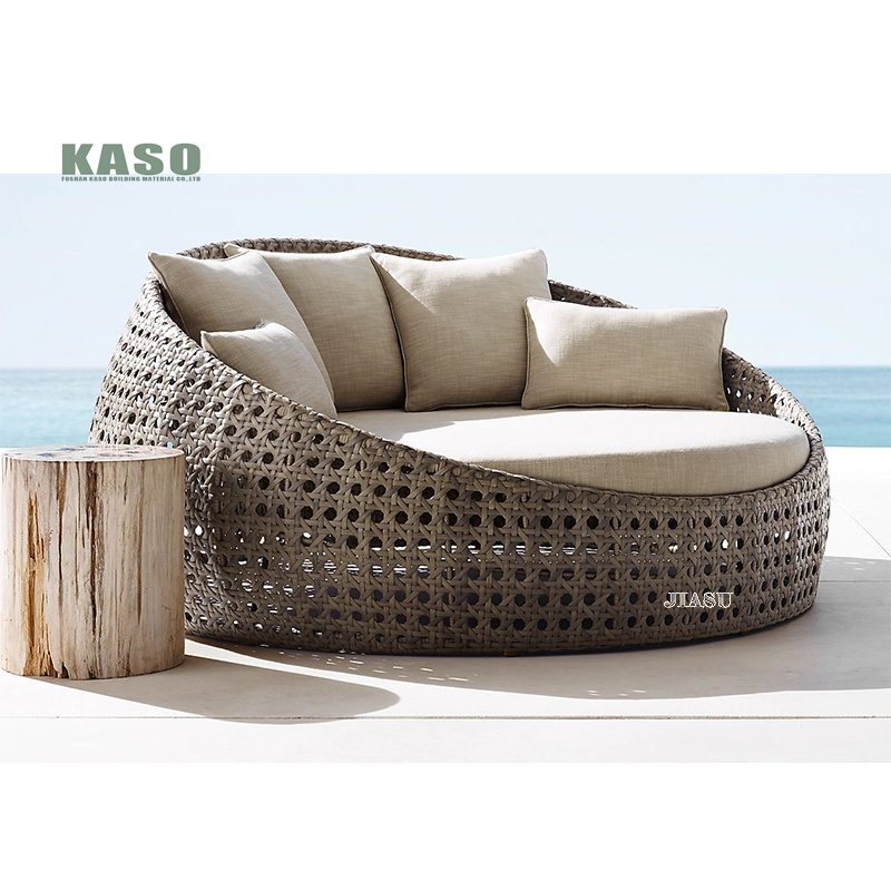 Outdoor Rattan Sofa Set Garden Set Poly Outdoor Wicker Daybed Couch Sofa