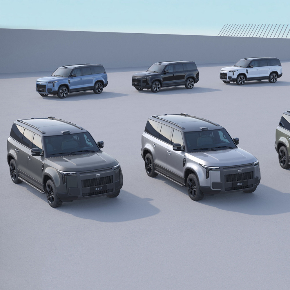 High Quality Dual Motor Extended Range SUV Polar Stone 01 Exclusive 6-Seater Version Range Extender Electric Car