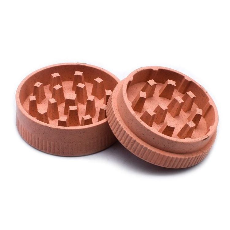 Factory Price Wholesale Mini Manual Custom 52/55/56/60/63mm Plastic Grinder Smoke Grinder Degradable Smoking Grinder