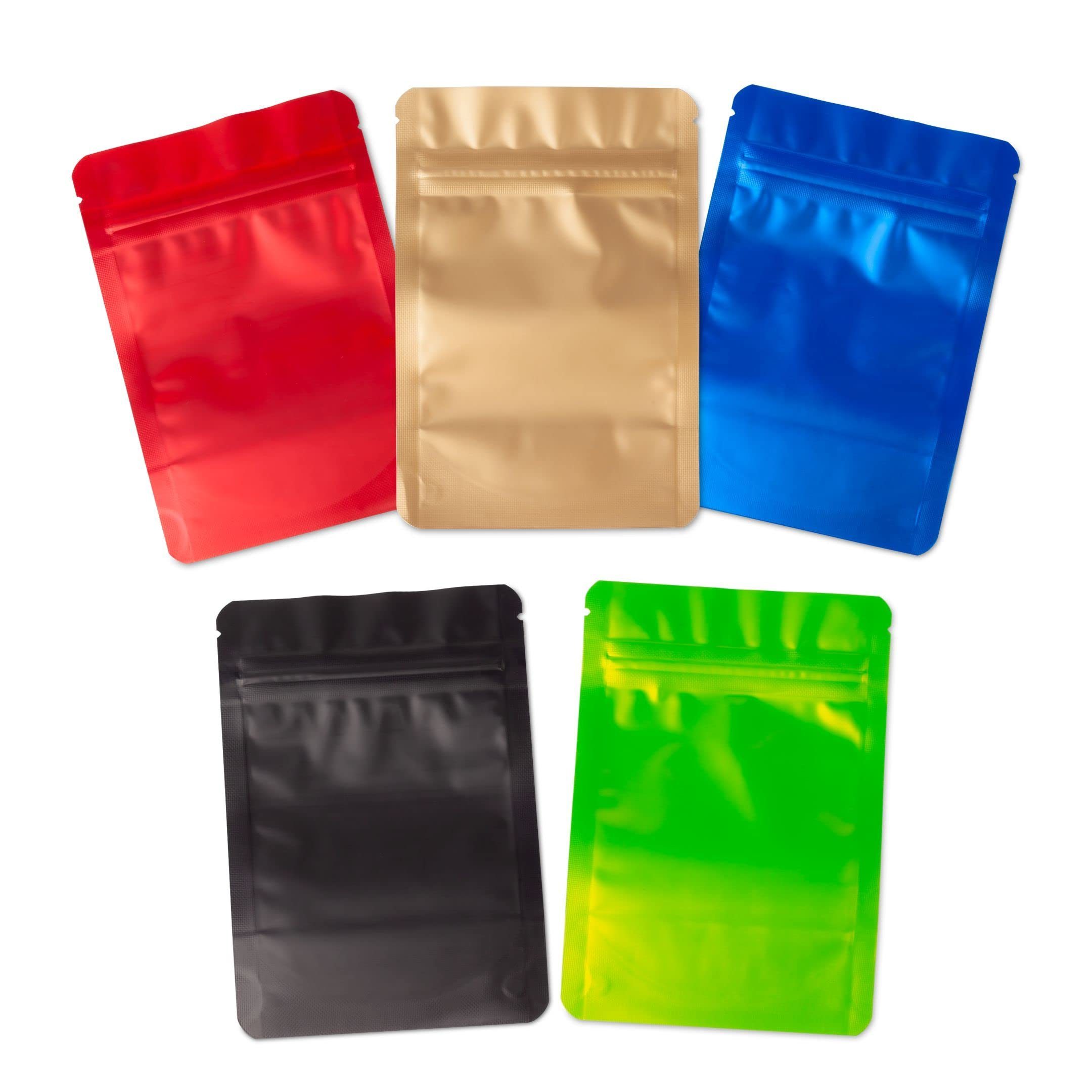 Custom Print Resealable Ziplock Plastic Smoking Leaf Packaging Bag