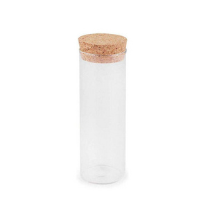 30mm glass test tube with cork lid