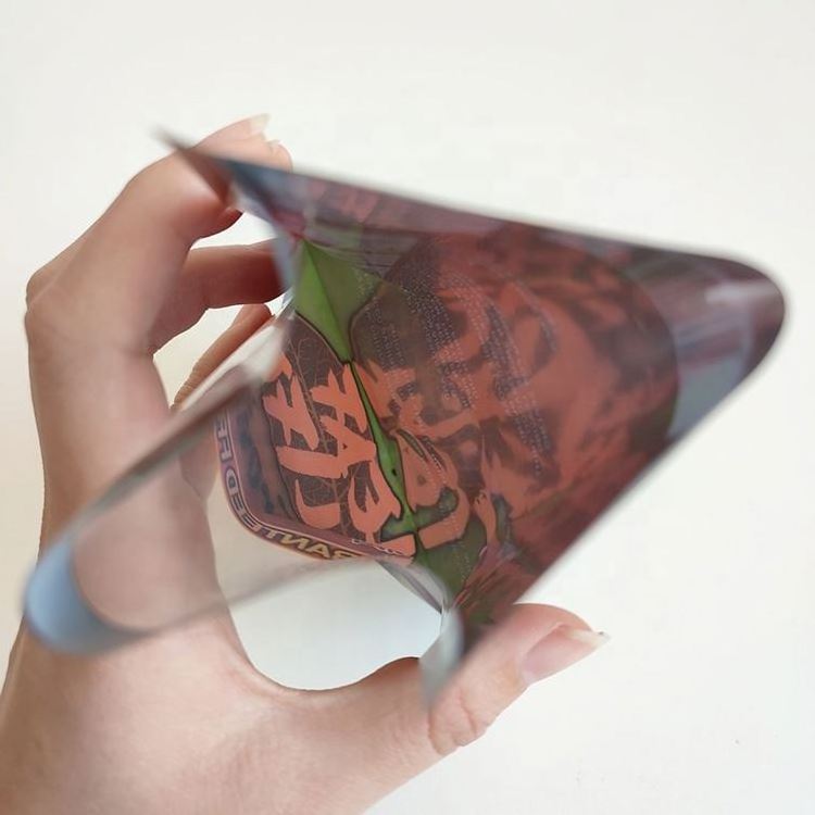 Custom Print Resealable Ziplock Plastic Smoking Leaf Packaging Bag