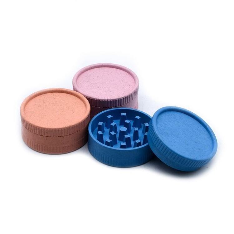 Factory Price Wholesale Mini Manual Custom 52/55/56/60/63mm Plastic Grinder Smoke Grinder Degradable Smoking Grinder