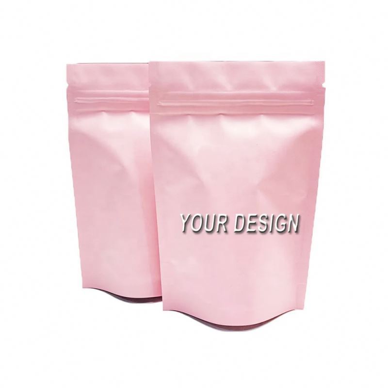 3.5G Unique Shaped Customise Packaging Box And Bag Window Smell Proof Baggies 3.5 Pink 4X6 Clear Mylar Bags Wholesale