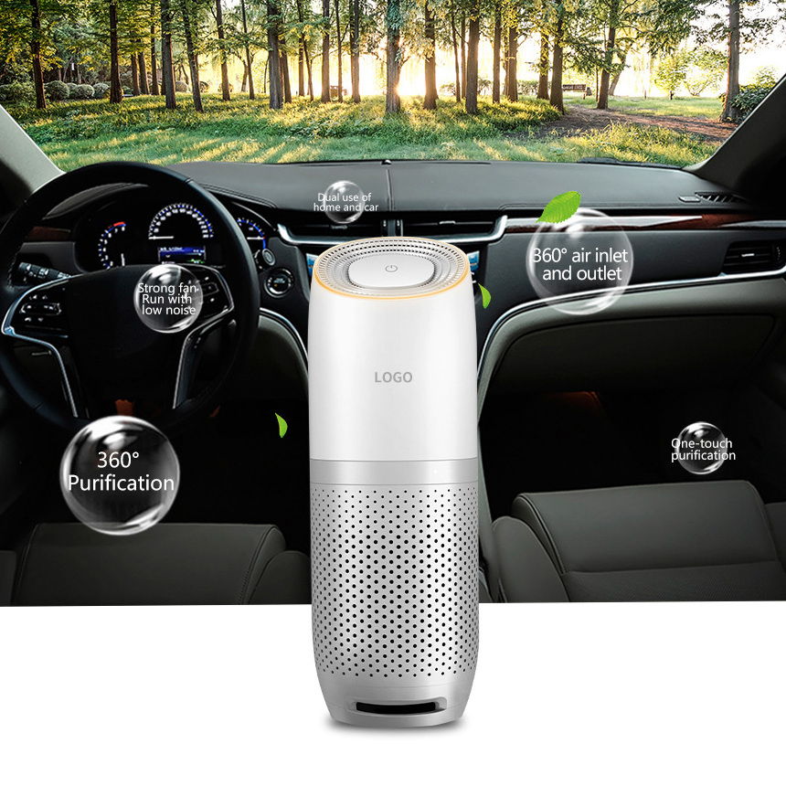 Mini Car Air Purifier Cleaner Purifier Air Car Air purifier with HEPA Filter