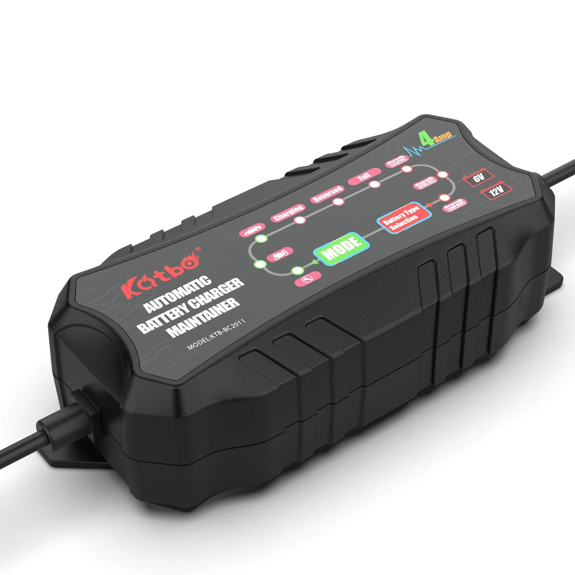 Battery Charger 12 Volt 6 Volt 6A External Battery Charger