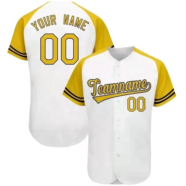 Customize embroidery baseball jersey style shirt wholesale baseball jersey