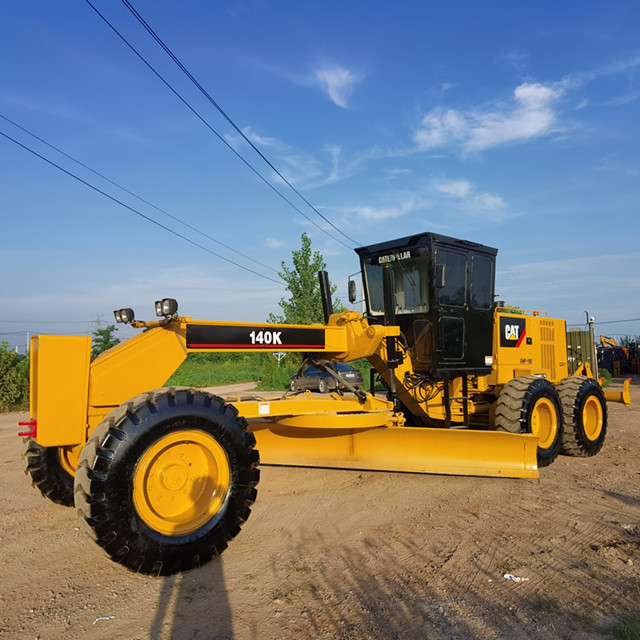 Hot Deals Superior Quality Secondhand Motor Grader CAT 140K Fully Hydraulic System Caterpillar 140K  Motor Grader Fast Shipping