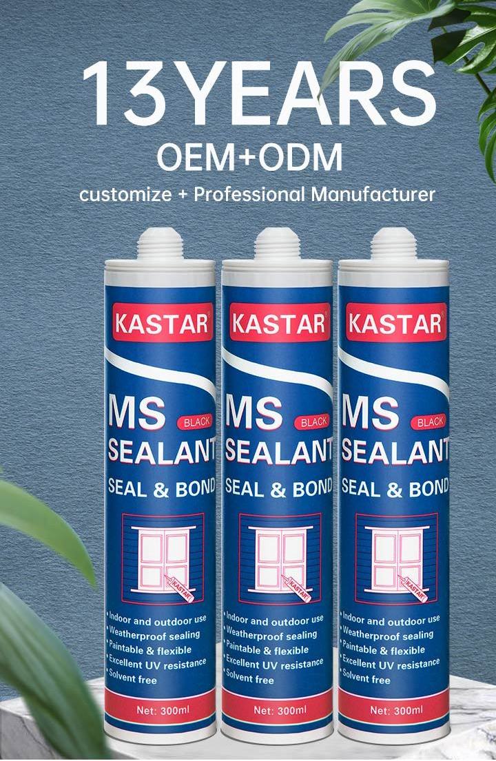 Kastar Based On Ast Polymer Glue No Solvent  No Isocyonate Ms Polymer Sealant Ms Glue Adhesive For Building Sealing