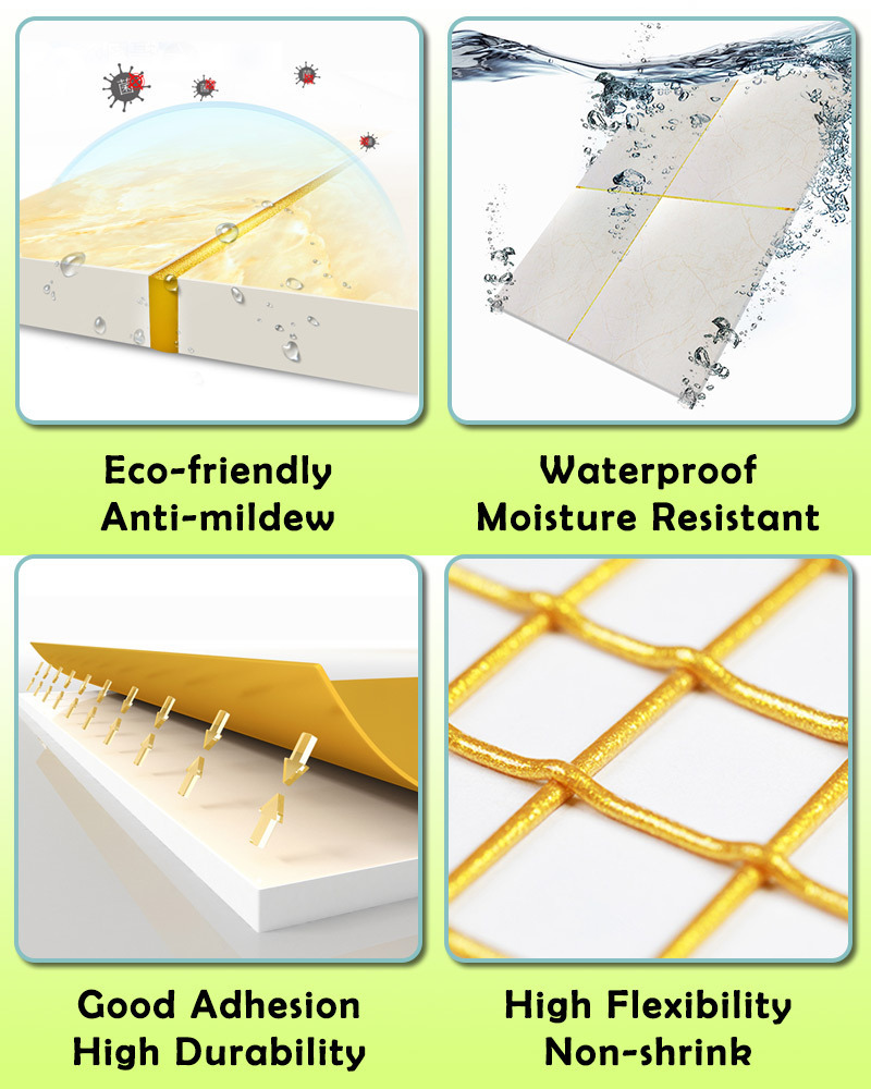 Easy Maintenance Moisture Resistant Colorfast epoxy glue Tiles Adhesive Grout cement For House Renovation