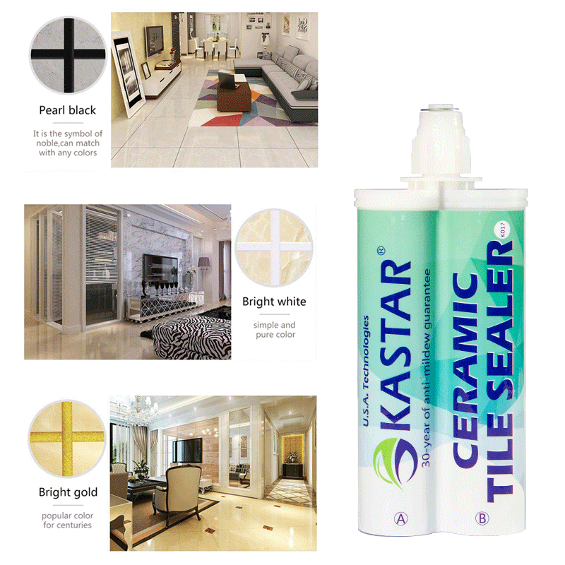 Liquid tile grout colors floor epoxy resin tile filler glitter grout