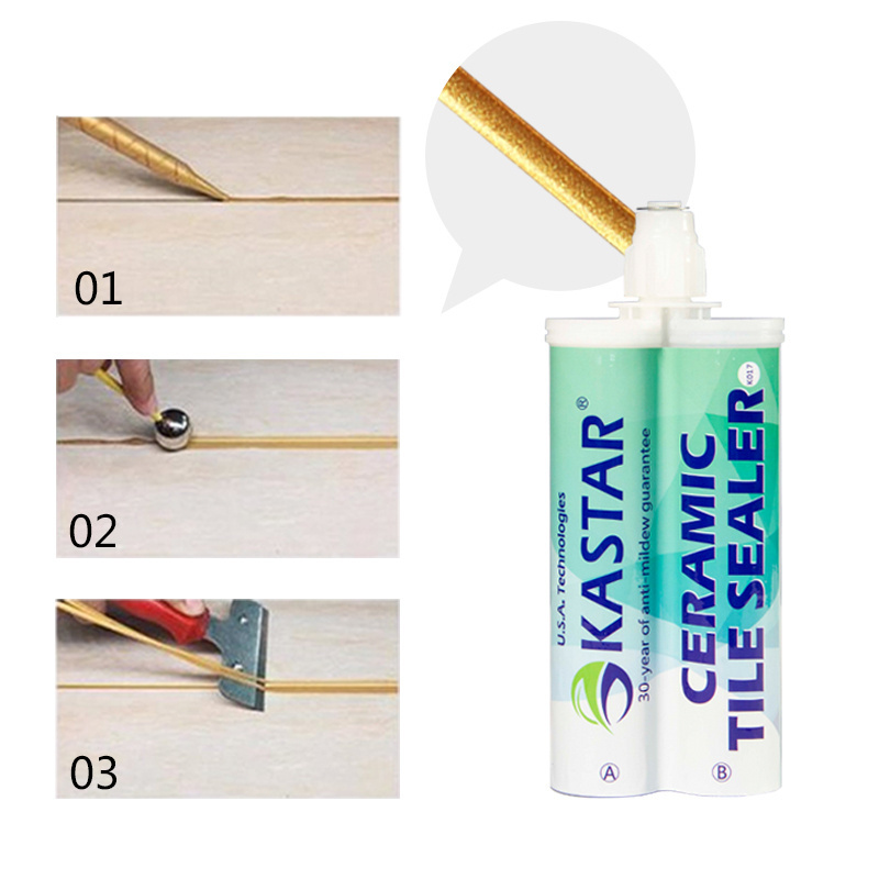 Wholesale Price flexible epoxy resin tube tile grout adhesive & sealant with caulking gun