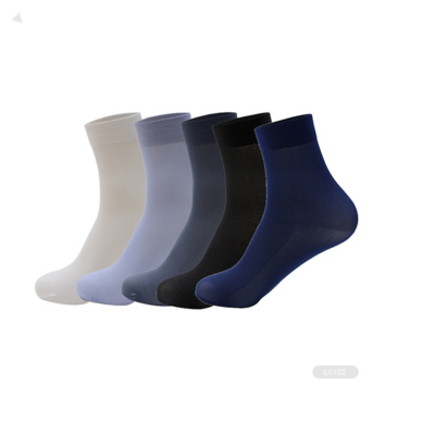 kaite-3-L0054 disposable nylon try on socks one time use foot sheer mid-calf socks try shoe socks