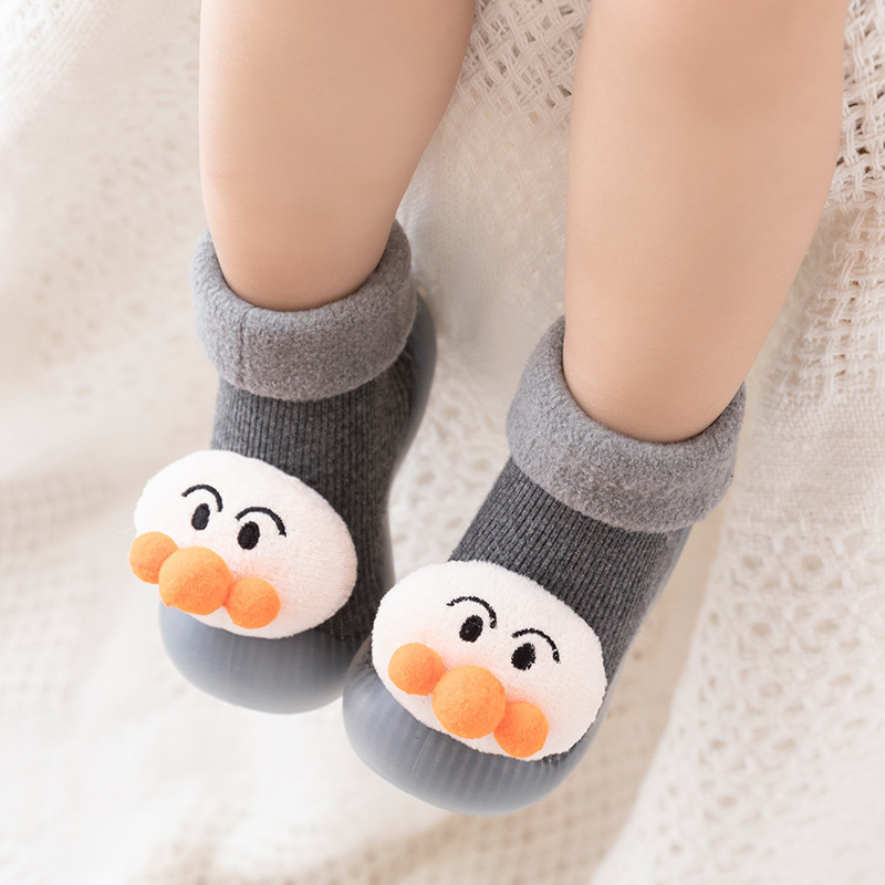 KTS475 Children's Shoes Socks Animal Head Non-Slip Silicone Soles Baby's Floor Socks