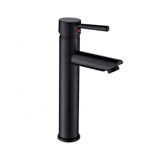 Great Quality Tall Bathroom Basin Mixer Black Plated Tap Waterfall Sink Faucet