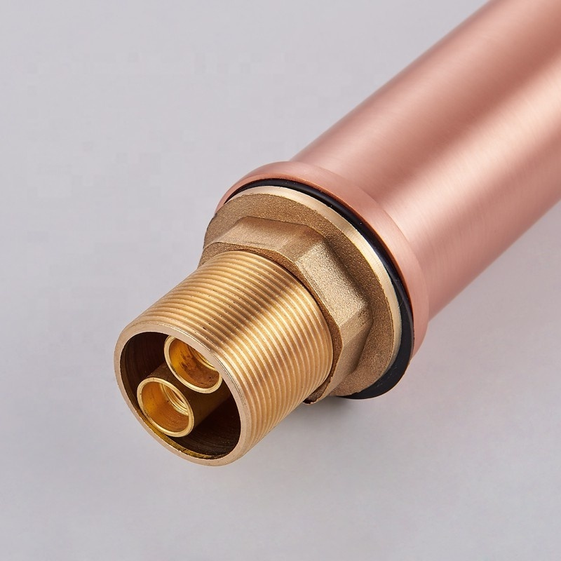 Bathroom accessories good quality wholesale basin faucet, Rose gold Brushed Brass faucet taps