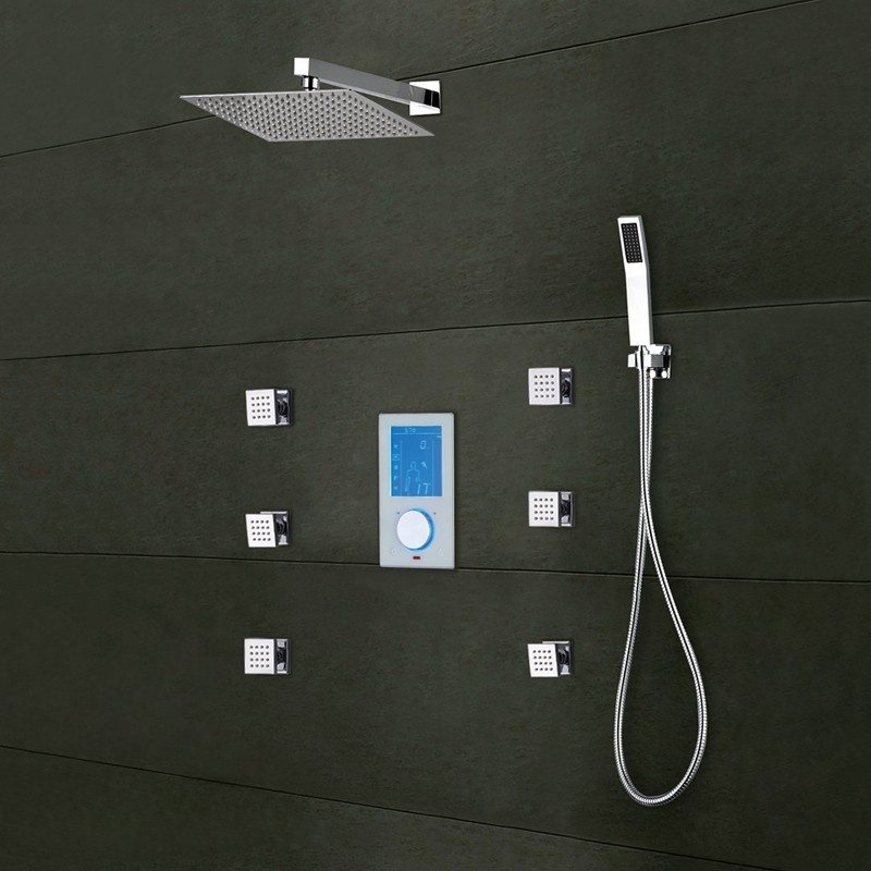 Wall Mounted Shower Mixer Valve with Digital Display