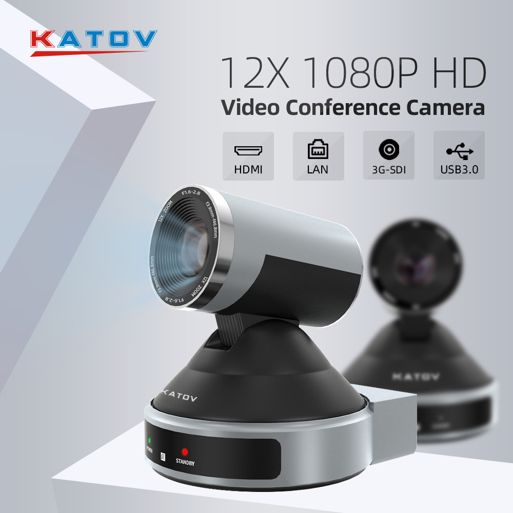 KATOV IR remote control Indoor 12x Optical zoom video surveillance ip ptz camera with 3G-SDI KT-HD91R