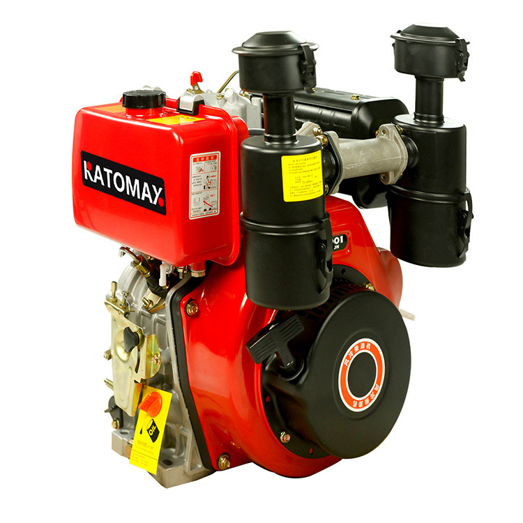 katomax new engine diesel  with double two air filters with good emission with keyway shaft ,thread shaft or spine engine shaft