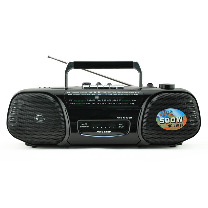 Portable Portatil Am Fm Mw Sw1-2 4 Band Pra Casetera Recorder Recorde P Jack Home Cassette Radio