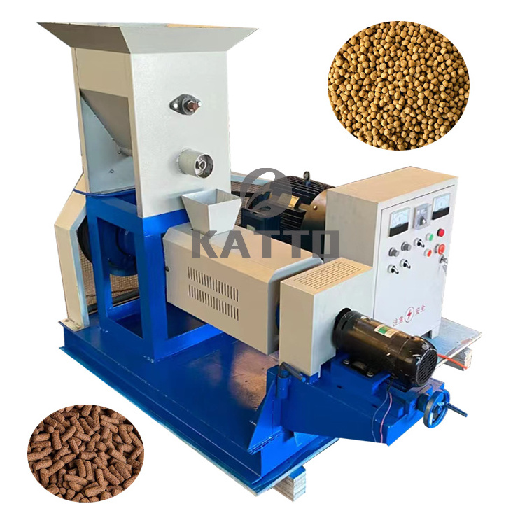 Industrial automatic fish feed pellet making machine pet food extruder price