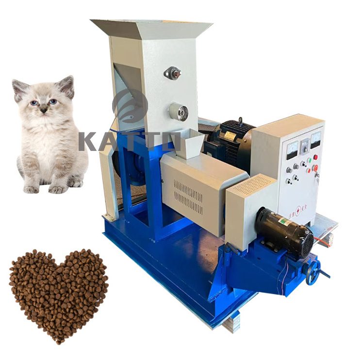 Industrial automatic fish feed pellet making machine pet food extruder price