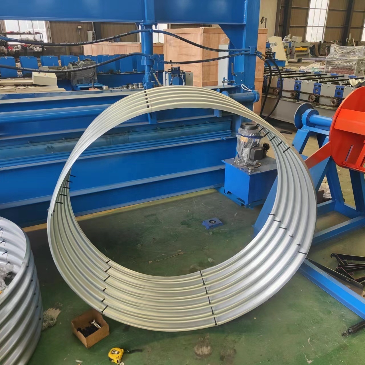 Curving Former machinery K Q Span Building Making Arch Roofing Panel Sheet Arching Warehouse Bending Roll Forming Machine Price