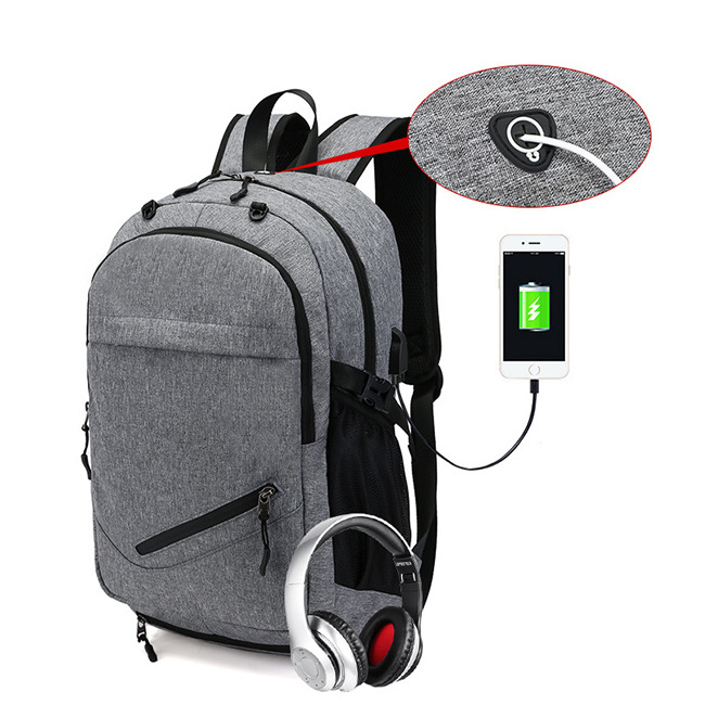 Large Capacity Basketball Bag Men's Backpack USB Charging Waterproof Travel Computer Student Bag