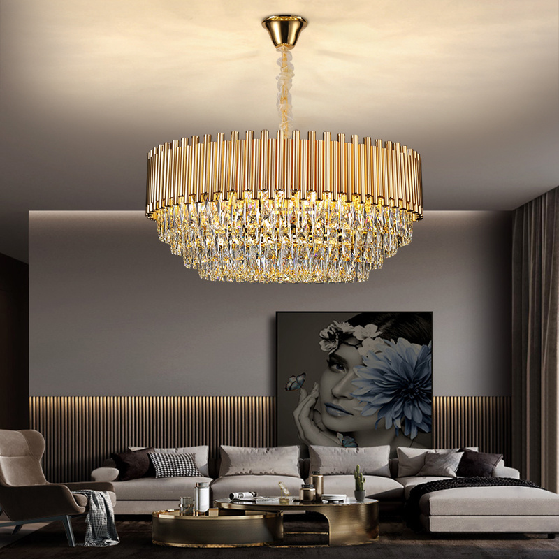 2022 Modern Big Indoor Luxury Gold Bedroom Bedside Light Fixtures Led Crystal Wall Lamp