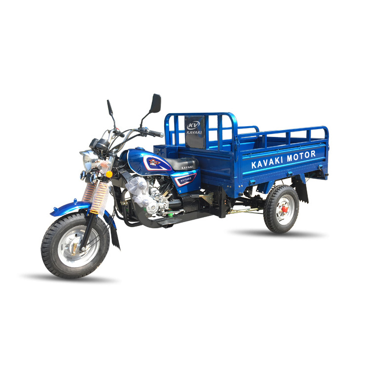 Wholesale 3 wheels Motorcycle 150cc Gasoline Motor Tricycles Load 600kgs Gas Fueled Cargo Tricycle