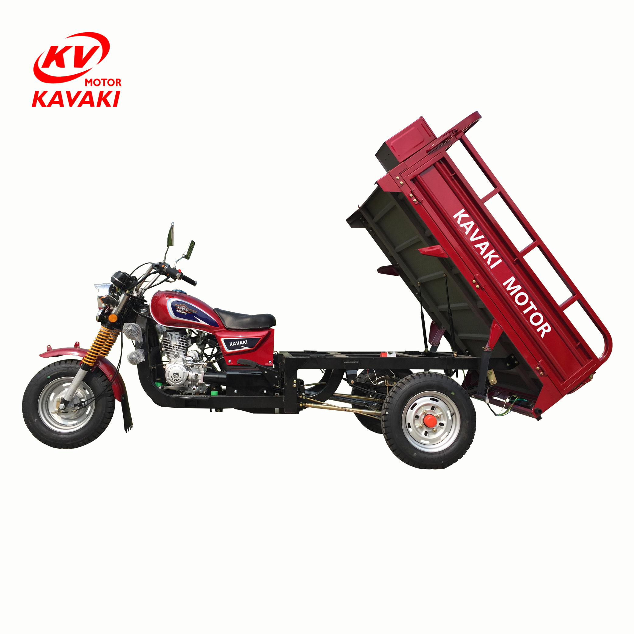 China factory kavaki 150cc 200cc air cooled tricycle gasoline motor three wheel scooters cargo tricycles manufacturers