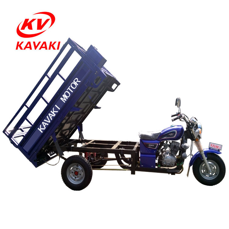 Hydraulic Motor Three Wheel Motorcycle / Cargo 3 Wheel Tricycle Made In China