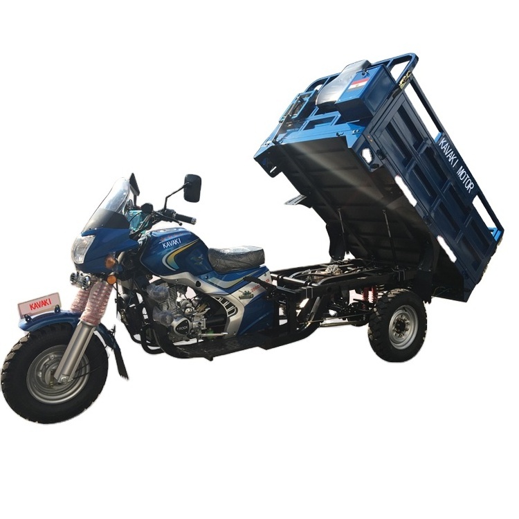 Best selling 4 stroke gasoline tipping big 3 wheel motor tricycle for sale