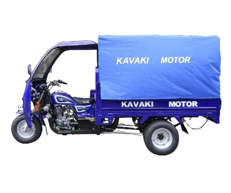 Kavaki Direct Sale 150cc 200cc 250cc Engine 1.8m 2.0m Cargo Box Super Kavaki Motor Gasoline 5 Wheel Trike/petrol Motor Tricycles