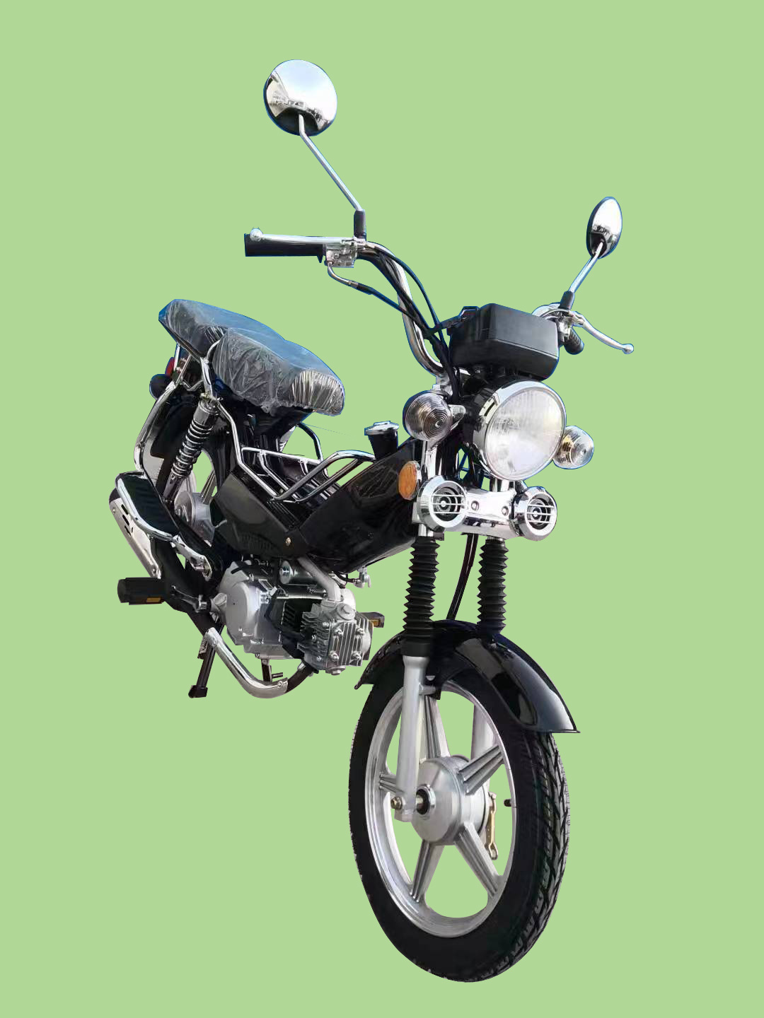 Cheapest Chinese New Style Big Pedal Motorcycles 49cc 110cc Automatic Moped Motorbike Made In China For Sale