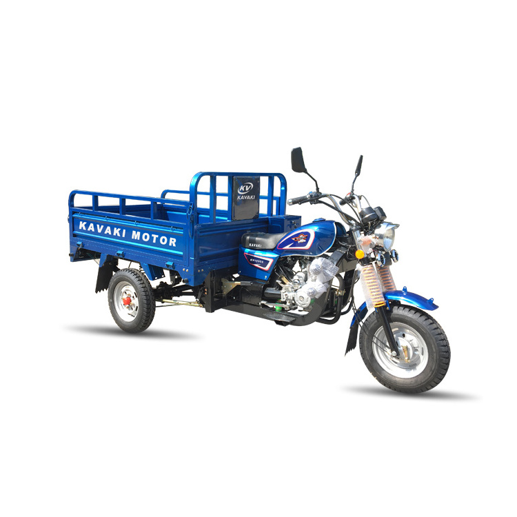 Wholesale 3 wheels Motorcycle 150cc Gasoline Motor Tricycles Load 600kgs Gas Fueled Cargo Tricycle