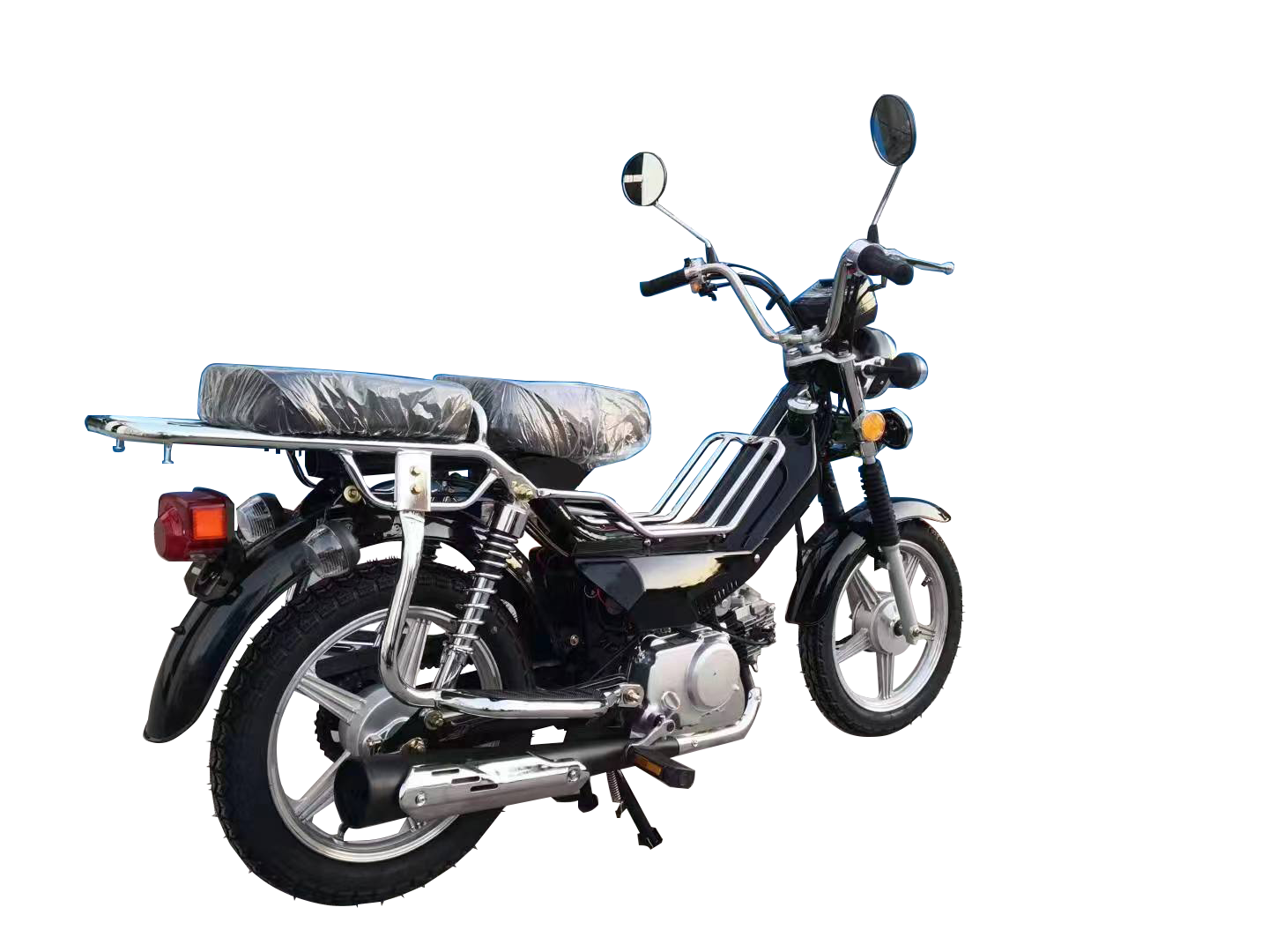 Moped Bicycle 110cc Pedal Motorcycle Mini Bike Gas Moped Petrol Engine Electric Scooter Bicycle