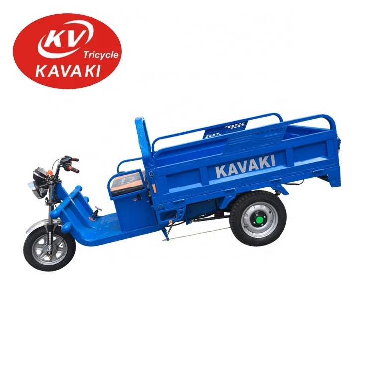 Hot selling large loading open cargo motor tricycle  with roof