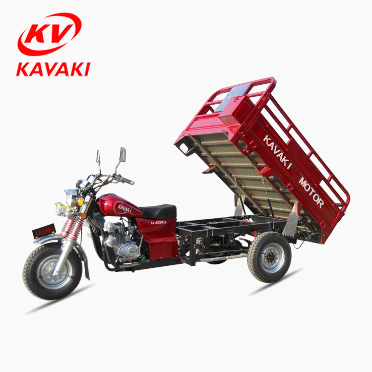 kavaki motos de carga a gasolina 150cc 200cc 250cc Gasoline three wheel Adult Tricycle Motorcycle Motorized Tricycles