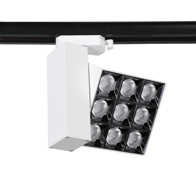 High Quality New Aluminum 30w Driver Adapter Combined Square Ceiling Led Track Light