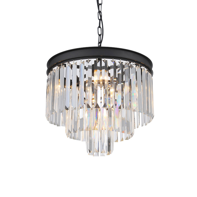 Modern Crystal Chandelier,Semi Flush Mount Ceiling Light Fixture Pendant Lamp for Bedroom